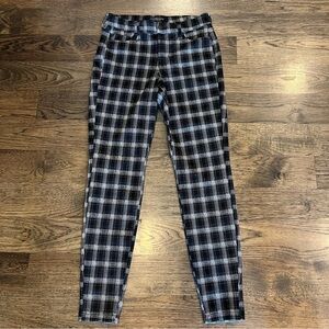 Liverpool Skinny Pants black and white plaid women’s size 4